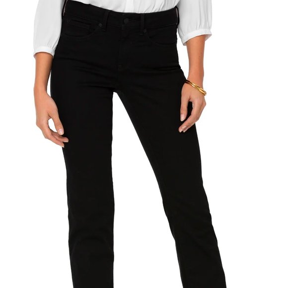NYDJ Denim - NYDJ Marilyn Straight Leg Jeans Black Size 18 NWT